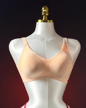 Push-up Seamless Beige Nude Bra for Daily Use