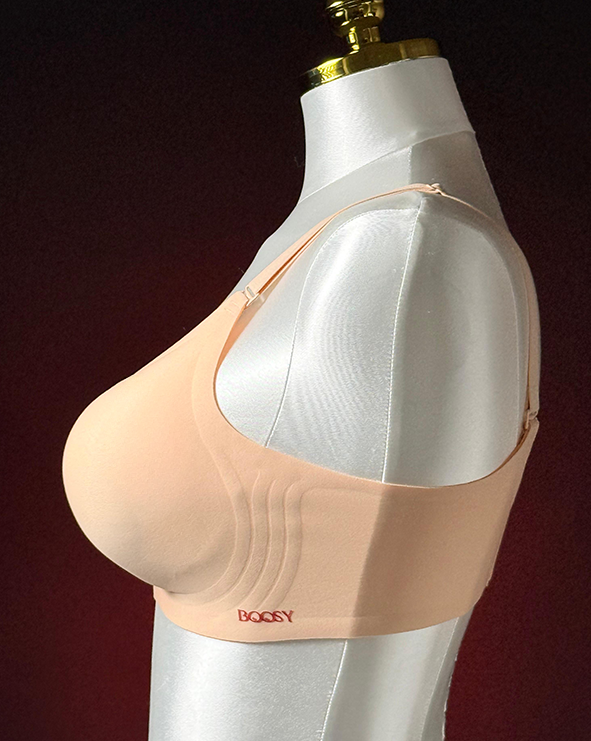 Push-up Seamless Beige Nude Bra for Daily Use