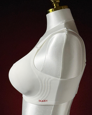 Push-up Seamless White Bra for Daily Use