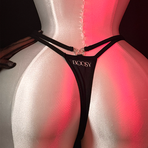 Butterfly Back Ornament Thong Panties