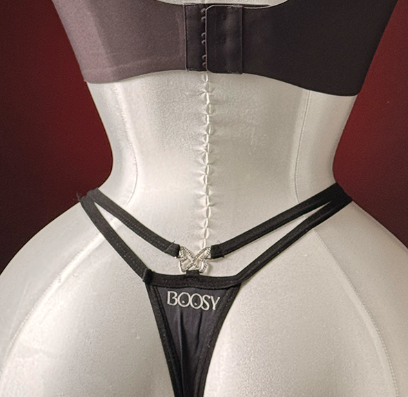 Butterfly Back Ornament Thong Panties