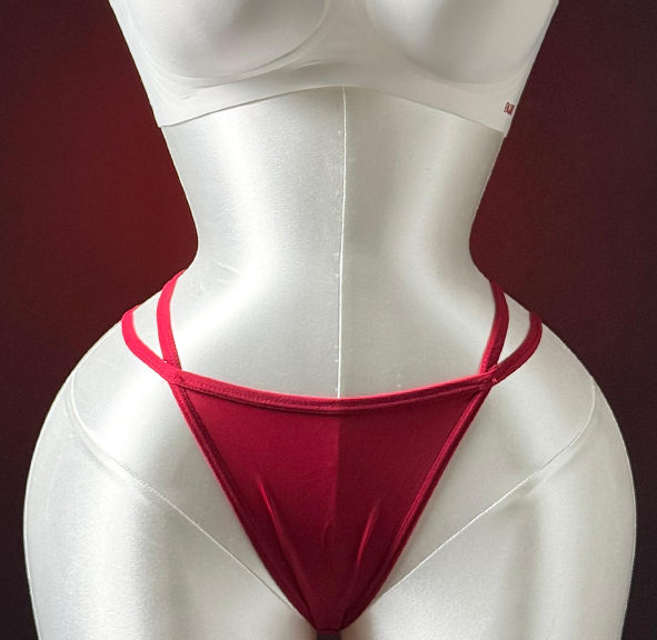 Butterfly Back Ornament Thong Panties